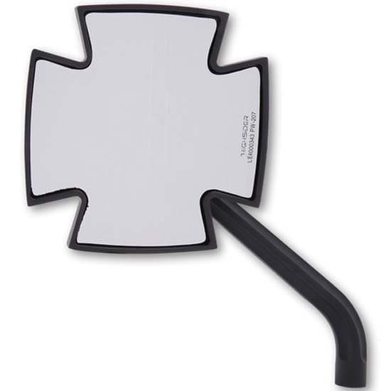 Highsider Taustapeilit Iron Cross 1108675001 Hopeinen