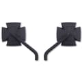 Pikkukuva 1 / 3: Highsider Taustapeilit Iron Cross 1108675001 Hopeinen