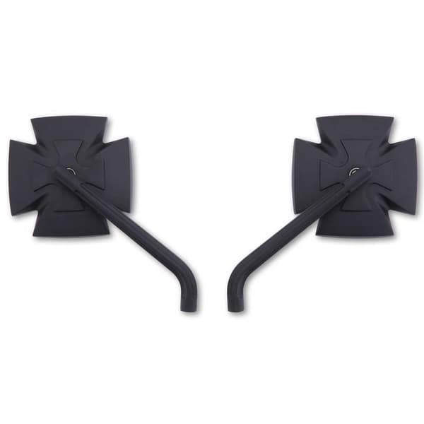Highsider Taustapeilit Iron Cross 1108675001 Hopeinen