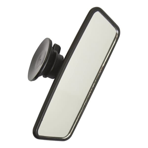 CARPONIT Inre spegel med sugkopp - 15,2 x 5,4 cm - Svart