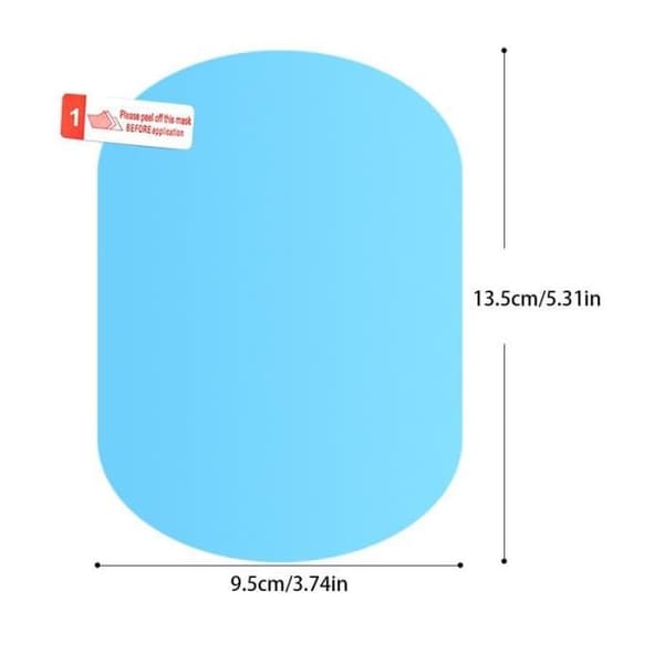 95135mm - 2st bilbackspegelfilm Vattentät anti-dim Regntät film för bilbackspegel