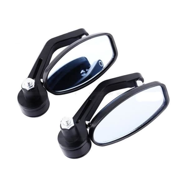Par Universal Motorcykel Backspegel 2 mode slitbanefästen 22MM rotationsspegel antireflex
