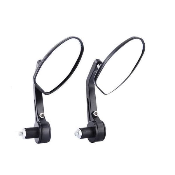 Par Universal Motorcykel Backspegel 2 mode slitbanefästen 22MM rotationsspegel antireflex