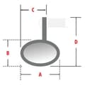 Miniatyrbild 5 av 5: Highsider Montana-slim 1111080001 Backspegel Silver