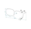 Miniatyrbilde 2 av 5: Speil for hengertransport 410x140x90mm
