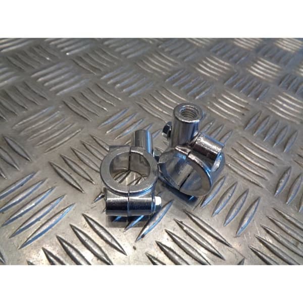 2 x styrstöd 22 mm höger vänster spegelfäste 10 mm krom motorcykel skoter fyrhjuling ...