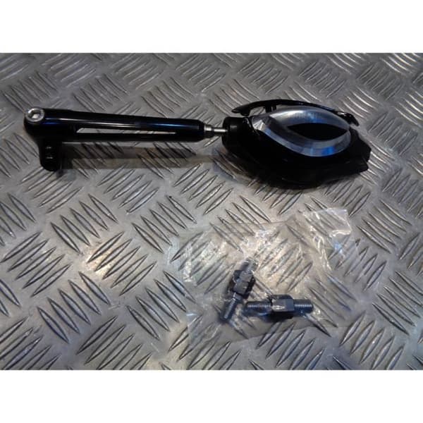 vändbar backspegel höger vänster aluminium diam 10 mm skaft otäck motorcykel skoter IN115 bihr 878236
