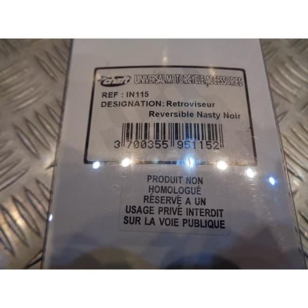 vändbar backspegel höger vänster aluminium diam 10 mm skaft otäck motorcykel skoter IN115 bihr 878236