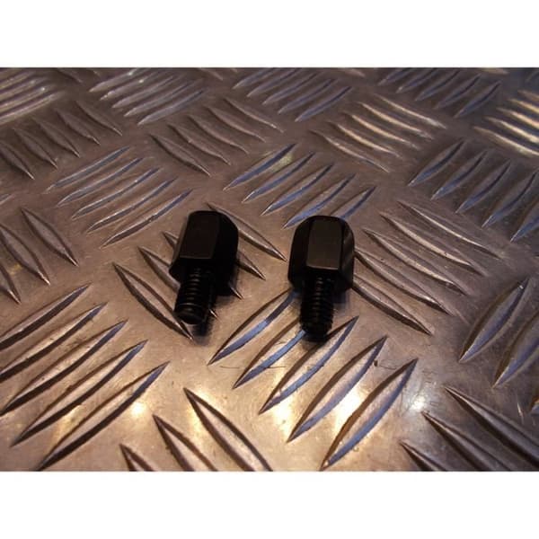 set 2 x backspegelspets anpassningsbar skruvbult för att skruva medurs från 10 mm till 8 mm