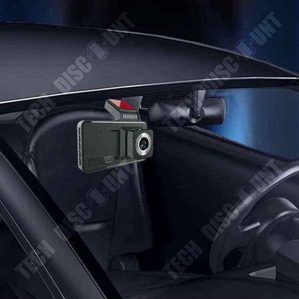 TD® Bilinspelare 4-tums HD Hidden Car Recorder Dubbla linser Dubbelinspelning Omvänd bild