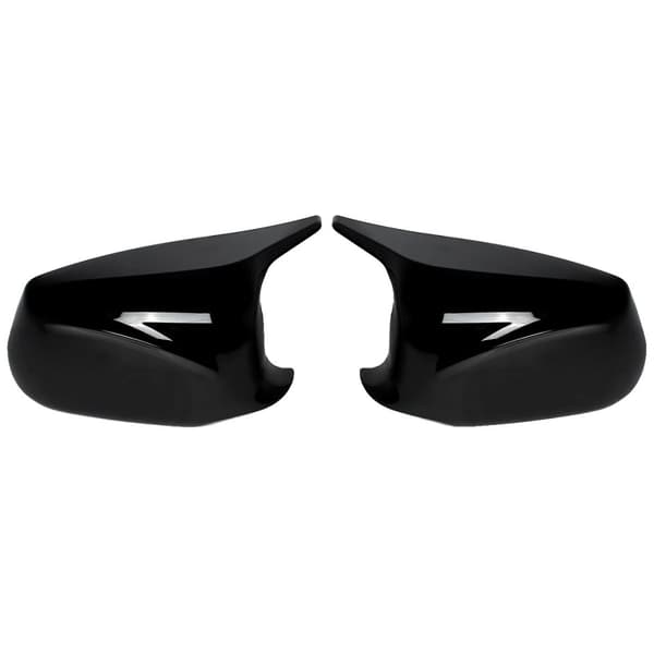 Side Mirror Cover Caps, Glans Sort, Holdbart ABS Materiale,Glansende Sort