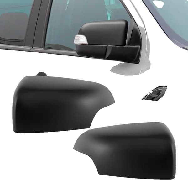Side Mirror Dæksel, Mat Sort Finish, Nem Installation,dørspejlcover