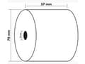 Miniatyrbild 4 av 5: Kvittorulle 57x70x12mm 40m 10st