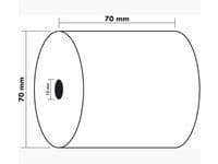 Kvittorulle 70x70x12mm 10st