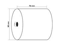 Kvittorulle 76x80x12mm 10st