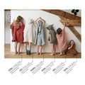 Miniatyrbild 3 av 6: Unisex poncho för barn Vanlig bomullsväv Gaïa - Gaïa Camel - 6 till 10 år