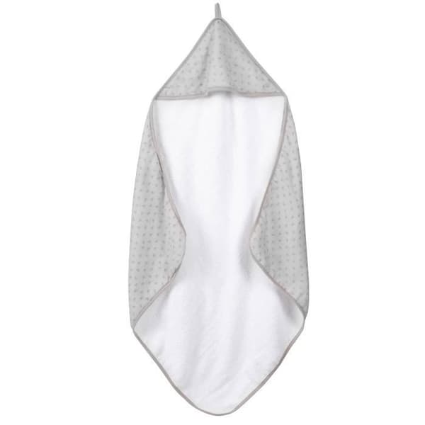 Lil Planet Organic Baby Bath Cape - ROBA - 80x80 cm - Bomull och Muslin - Silvergrå