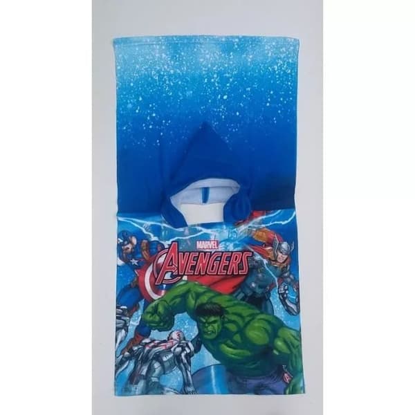 Servett Poncho Badulæder Mikrofiber med Hætte Avengers, Hulk