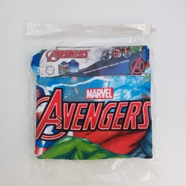 Servett Poncho Badulæder Mikrofiber med Hætte Avengers, Hulk