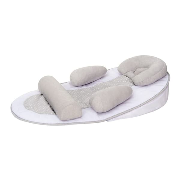 TINEO Baby Sleep Cocoon - Baby Wedge - 10° lutande plan - Evolutionär - Justerbar - Avtagbar - 0-3 månader - Baby Head Kile - 58x40cm