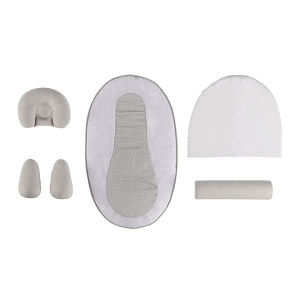 TINEO Baby Sleep Cocoon - Baby Wedge - 10° lutande plan - Evolutionär - Justerbar - Avtagbar - 0-3 månader - Baby Head Kile - 58x40cm
