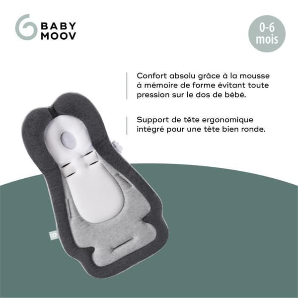 Babymoov Cosymorpho Universal Nyföddförminskningsbälte, Från 0 till 6 månader, Smokey