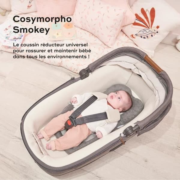 Babymoov Cosymorpho Universal Nyföddförminskningsbälte, Från 0 till 6 månader, Smokey