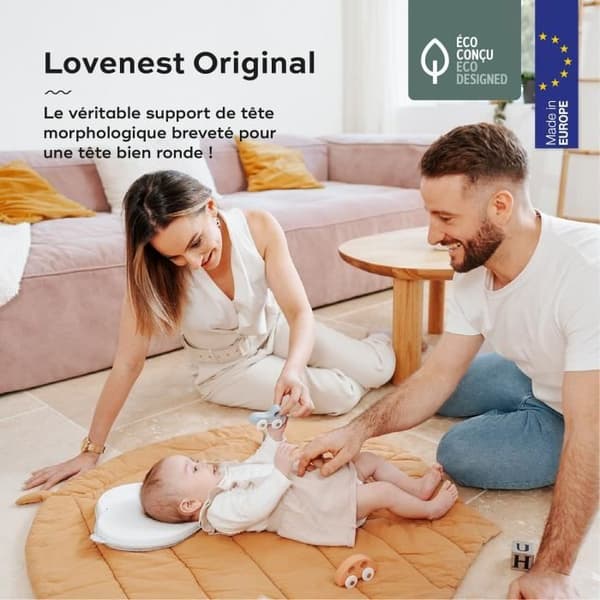 Babymoov Lovenest Original Ergonomisk Hovedstøtte, Hvid