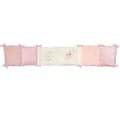 Pikkukuva 1 / 4: DOMIVA Jolly -sängynpehmuste - 100 % polyesteri-mikrokuitua - mukautuva - valkoinen/pinkki - 30 x 180 cm