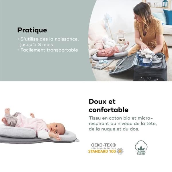 Babymoov Cosydream Original Smokey Morphological Support, Nyföddförminskningsbälte 0-3 månader