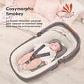 Pikkukuva 2 / 6: Babymoov Cosymorpho Universal vastasyntyneen pienennystyyny, 0–6 kuukautta, savunvärinen
