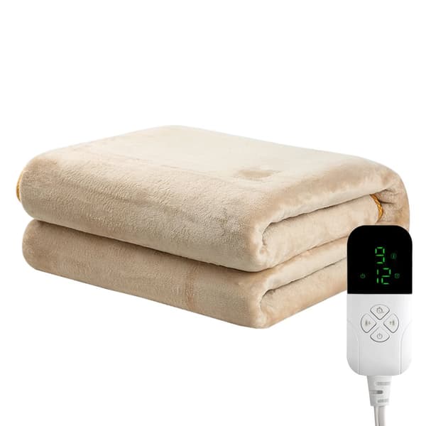 Sähkölämmitteinen peitto, säädettävä lämpötila, 190W teho,180 130cm Khaki 9180 130cm Khaki 9