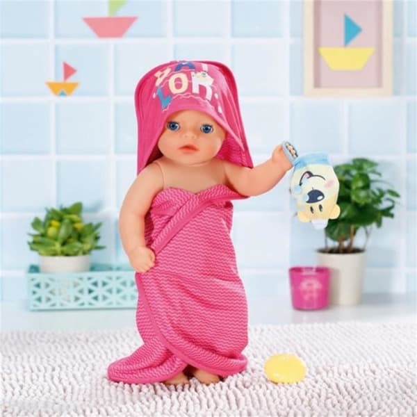 Zapf Creation 830635 BABY born badhuva badhandduk och tvättlapp