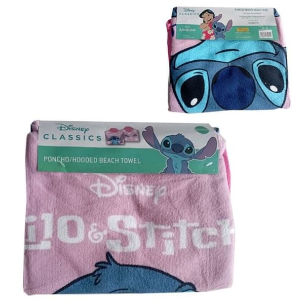 Poncho de Baño Lilo & Stitch Disney - Rosa