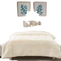 Miniatyrbild 1 av 2: Faux Fur Filt, 100% Polyester, Modern Stil, Randigt Mönster,180x230cm, Ren beige