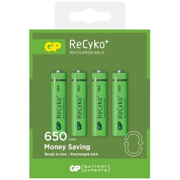 GP Laddningsbara AAA Batt 650 4-p