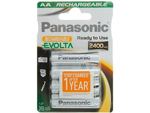 Panasonic NiMH Mignon AA 2450mAh, AA, Nikkelmetallhydrid (NiMH), 1,2 V, 4 stykker, 2450 mAh