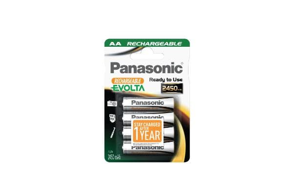Panasonic NiMH Mignon AA 2450mAh, AA, Nikkelimetallihybridi (NiMH), 1,2 V, 4 kpl, 2450 mAh