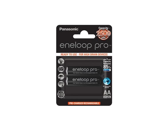 Panasonic eneloop pro BK-3HCDE/2BE - Akku 2 x AA-tyyppi - NiMH - (ladattava) - 2500 mAh