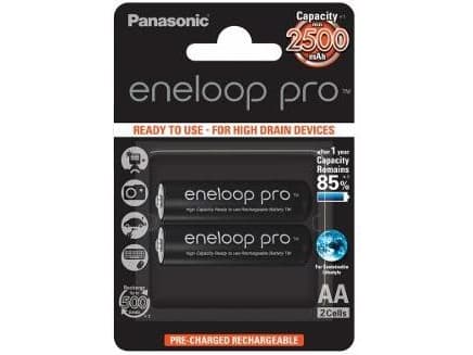 Panasonic eneloop pro BK-3HCDE/2BE - Akku 2 x AA-tyyppi - NiMH - (ladattava) - 2500 mAh