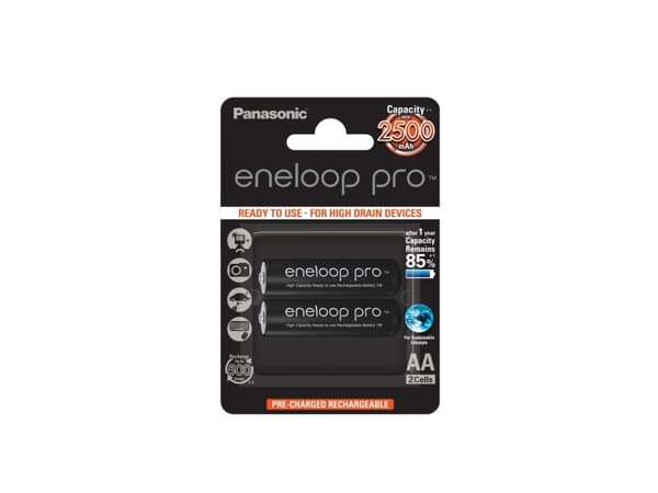 Panasonic eneloop pro BK-3HCDE/2BE - Akku 2 x AA-tyyppi - NiMH - (ladattava) - 2500 mAh