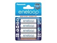 Panasonic eneloop BK-3MCCE - Batteri 4 x AA type - NiMH - (oppladbart) - 1900 mAh