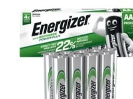Genopladelige batterier Energizer NIMH AA, pakke a 10 stk.