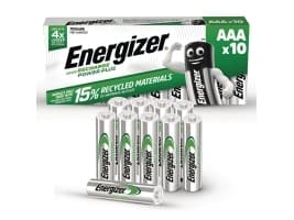 Batteri Energizer® Accu Recharge Power Plus, genopladelig, AAA, pakke a 10 stk.