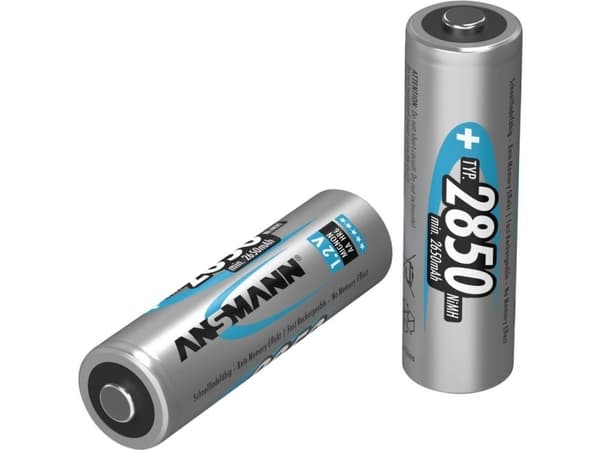 Ansmann 1,2 V rechargeable battery NiMH / Professional, AA, Nikkelmetallhydrid (NiMH), 1,2 V, 2850 mAh, Flerfarget