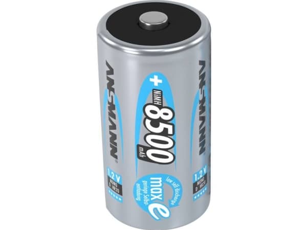 Ansmann 8500mAh maxE, Ladattava akku, D, Nikkelimetallihybridi (NiMH), 1,2 V, 1 kpl, 8500 mAh