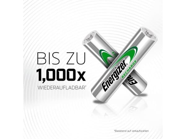 Energizer Universal HR03 Genopladeligt AAA-batteri NiMH 500 mAh 1.2 V 4 stk