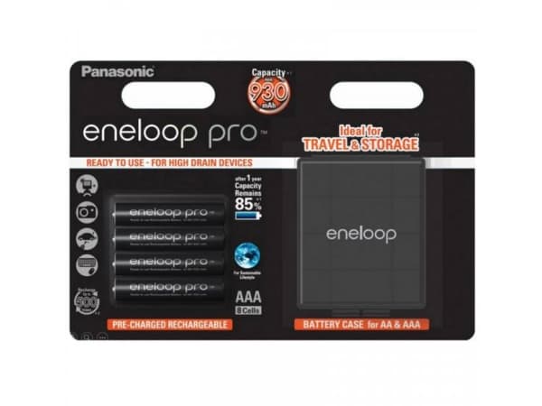 Panasonic eneloop pro BK-4HCDEC4BE - Batteri 4 x AAA - NiMH - (oppladbart) - 930 mAh