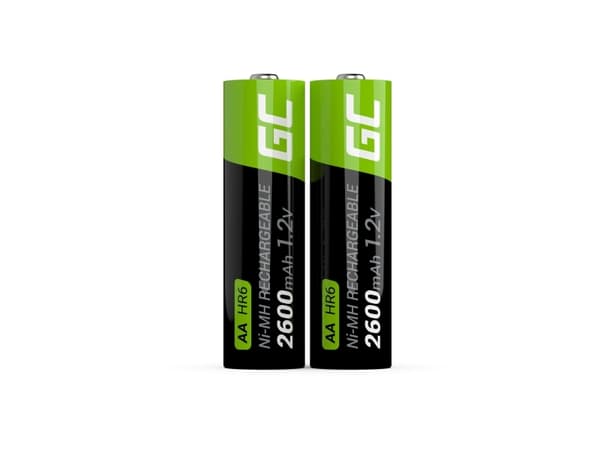 Green Cell GR05, Oppladbart batteri, AA, Nikkelmetallhydrid (NiMH), 1,2 V, 2 stykker, 2600 mAh