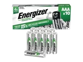Genopladeligt AAA-batteri Energizer Power Plus HR03 NiMH 700 mAh 1.2 V 10 stk